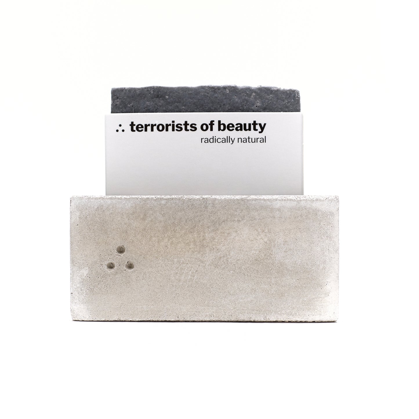 block holder - soap holder - concrete