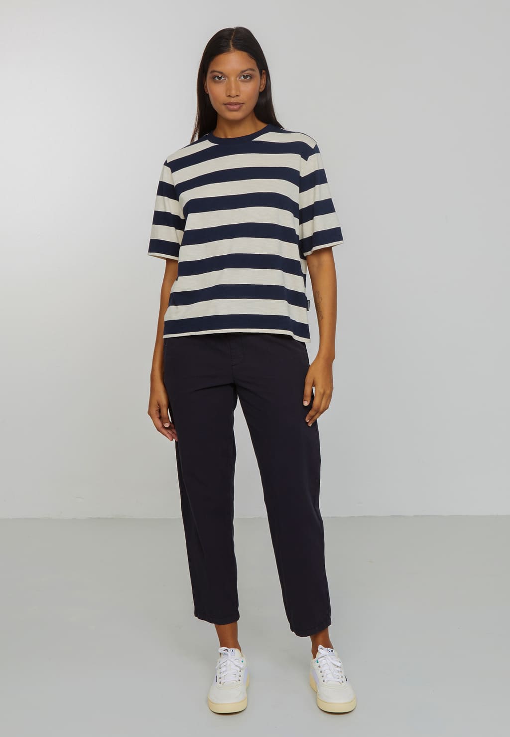 T-Shirt AZOLLA - stripes navy
