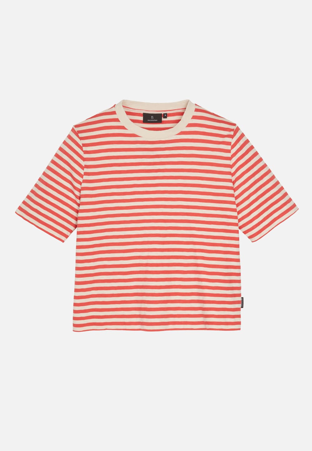 T-Shirt AZOLLA - stripes mars red
