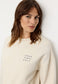 Sweatshirt NERINE GOOD VIBES - artic white