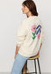 Sweatshirt NERINE GOOD VIBES - artic white