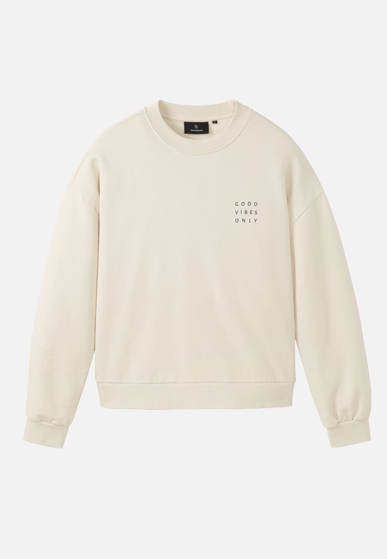 Sweatshirt NERINE GOOD VIBES - artic white