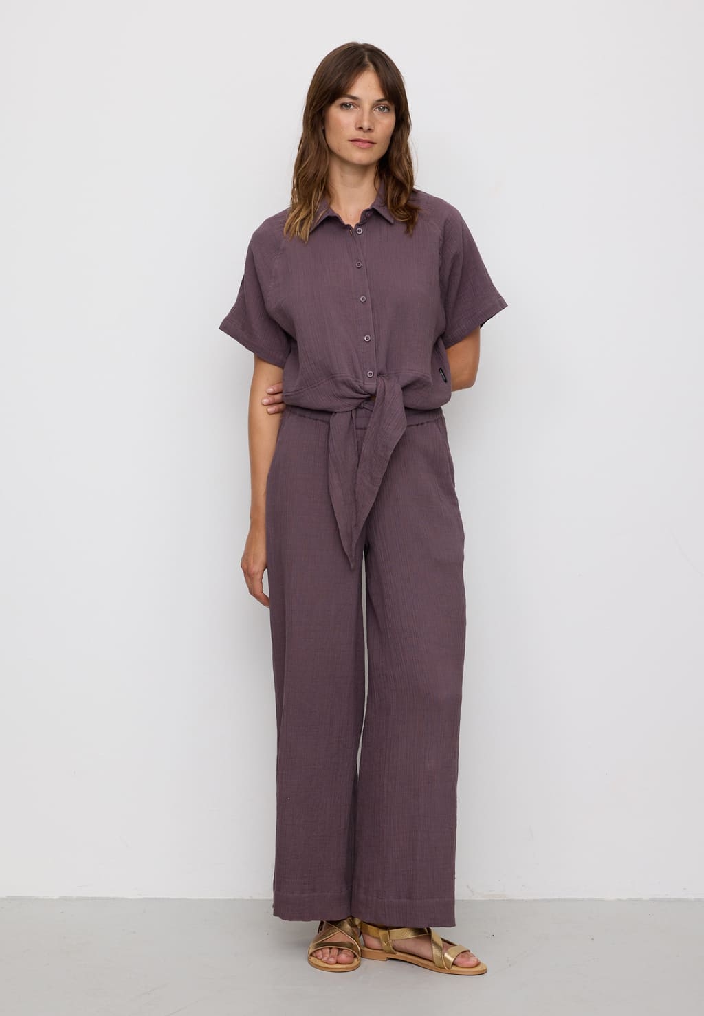 Pants CROCUS - mystic grape