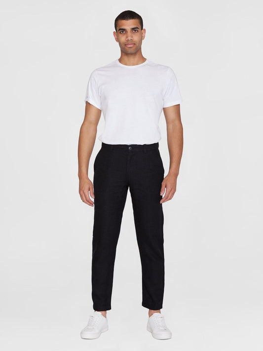 CHUCK linen pants - GOTS/Vegan - black jet