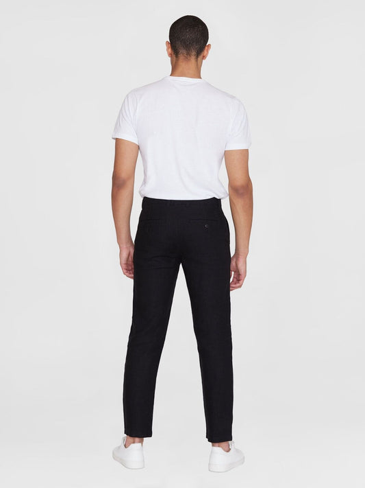 CHUCK linen pants - GOTS/Vegan - black jet