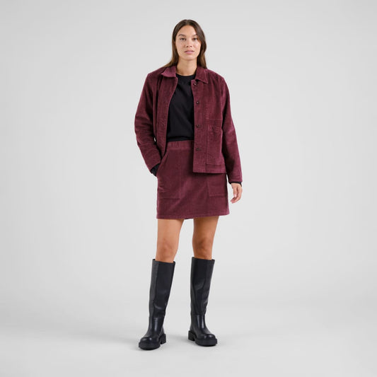 Skirt MAJORAN - corduory red