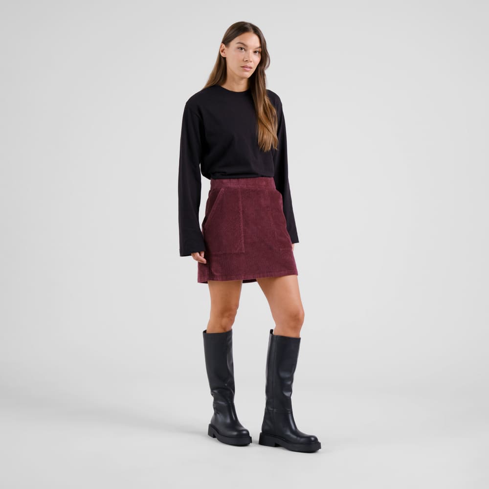 Skirt MAJORAN - corduory red