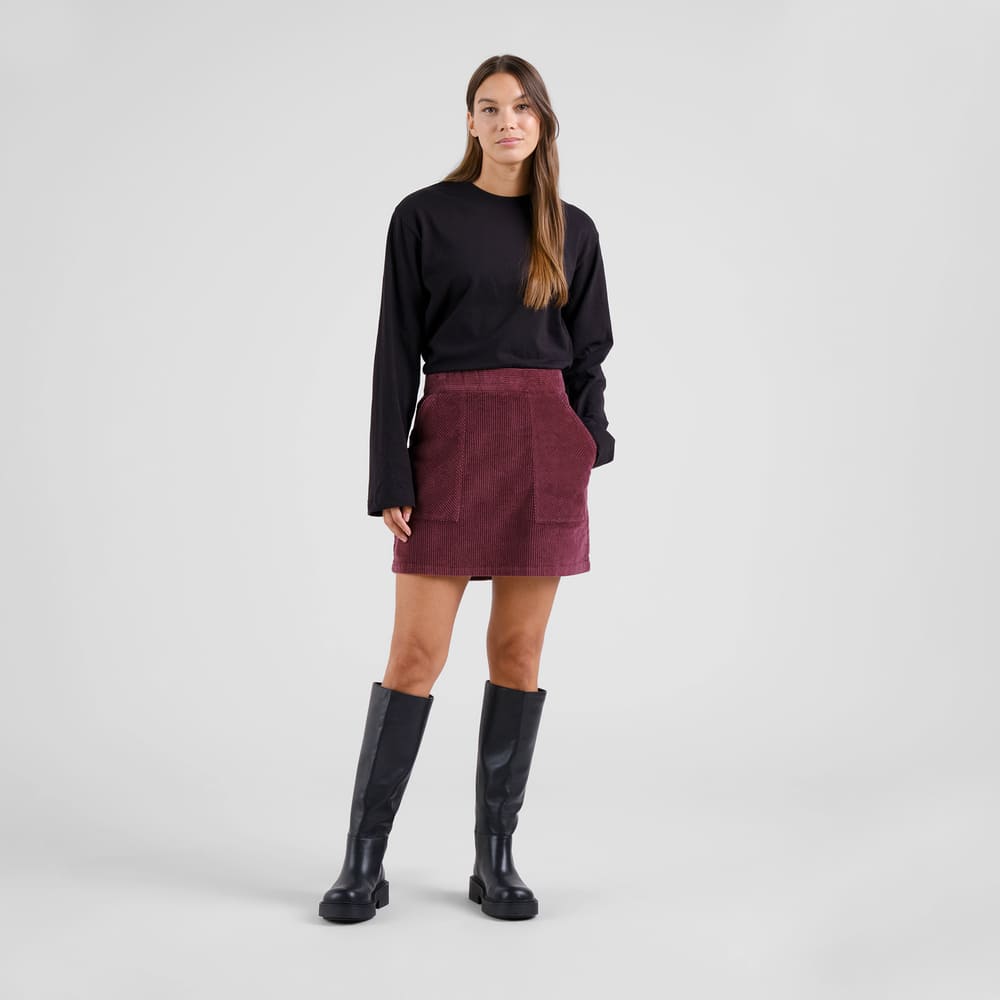 Skirt MAJORAN - corduory red