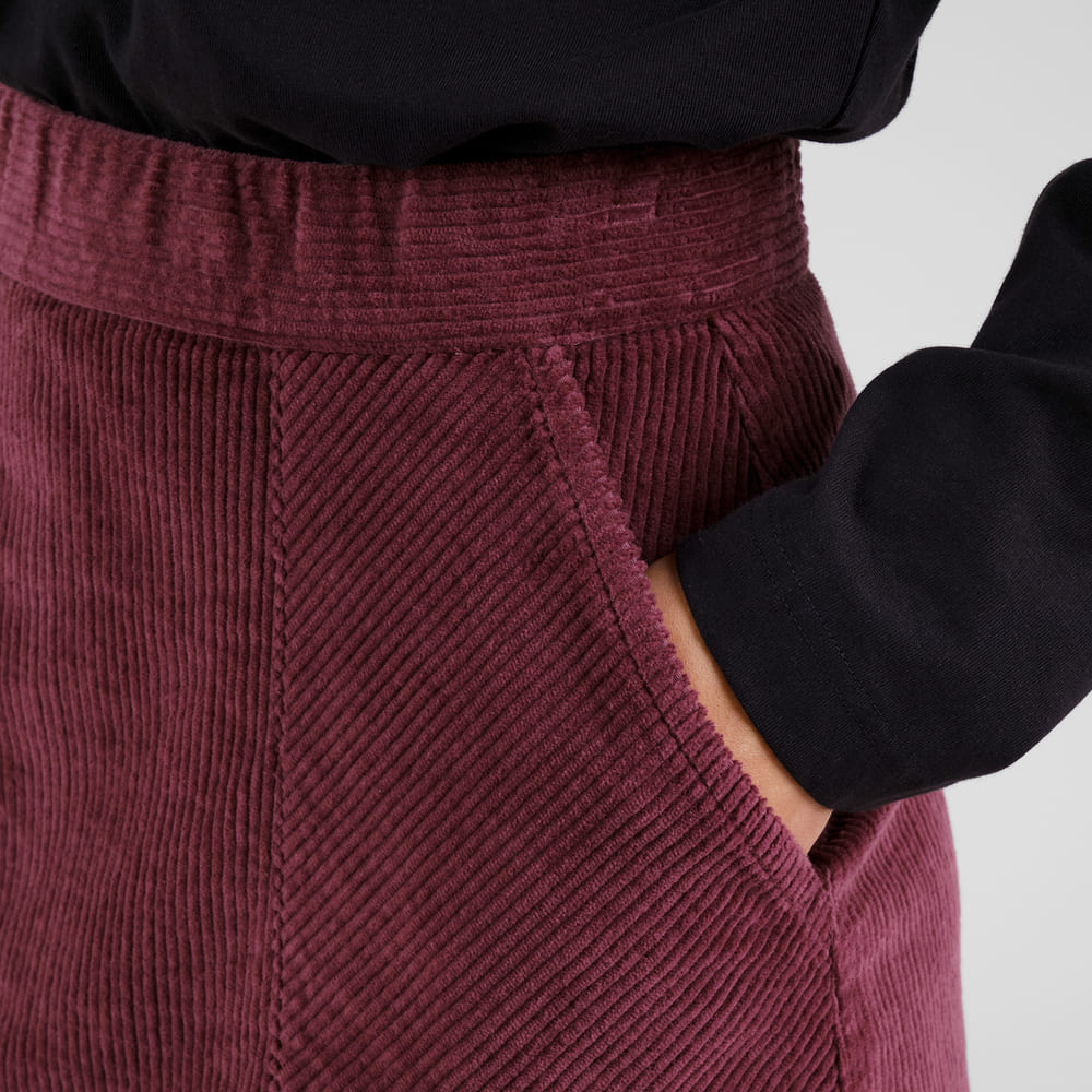 Skirt MAJORAN - corduory red