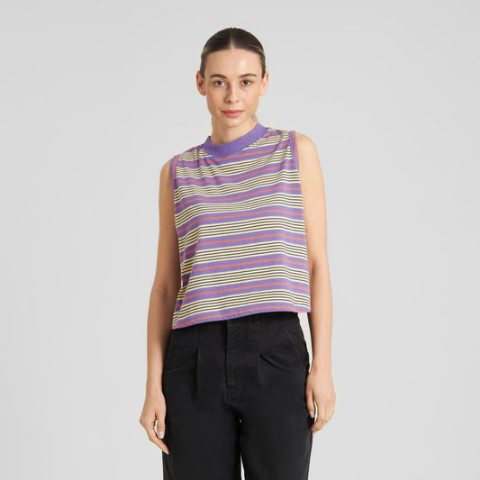 Top NAMSOS - stripes retro purple