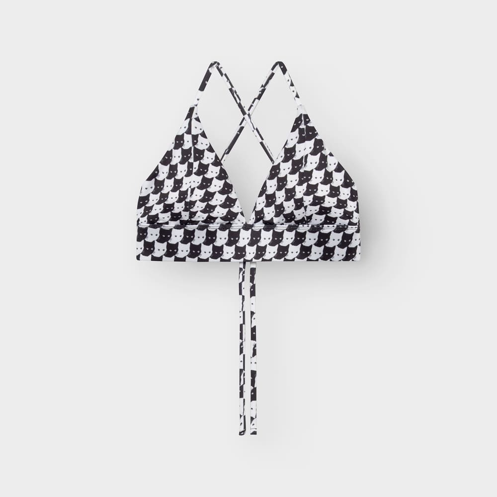 Bikini Top ALVA - cats black