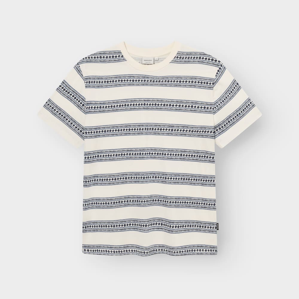 T-shirt STOCKHOLM - floral stripes blue