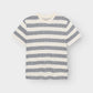 T-shirt STOCKHOLM - floral stripes blue