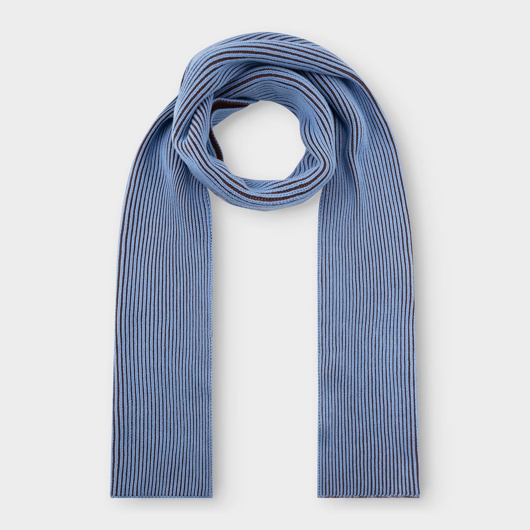 Scarf NORRFORS cappu cornflower
