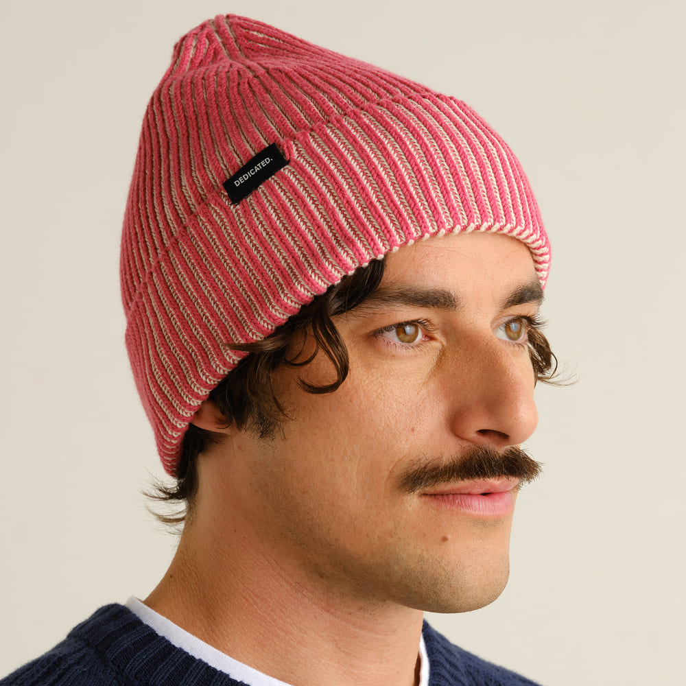 Beanie HEMAVAN brioche vanilla red