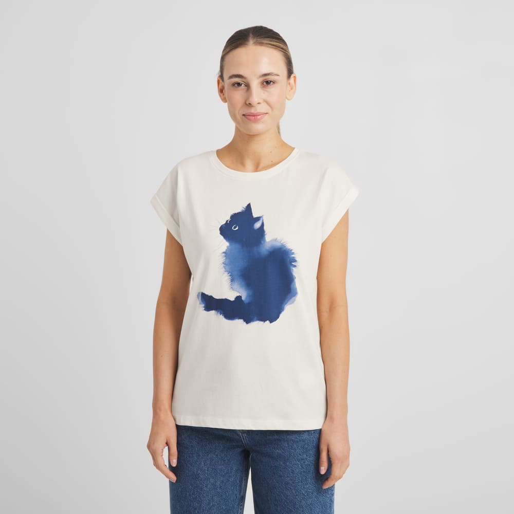 T-Shirt VISBY Water Cat- white