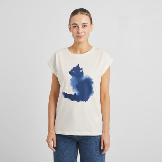 T-Shirt VISBY Water Cat- white