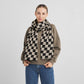 Scarf ROSSBERGA cats oat white