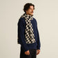 Scarf ROSSBERGA cats oat white