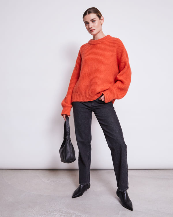 Sweater ANI - bright orange