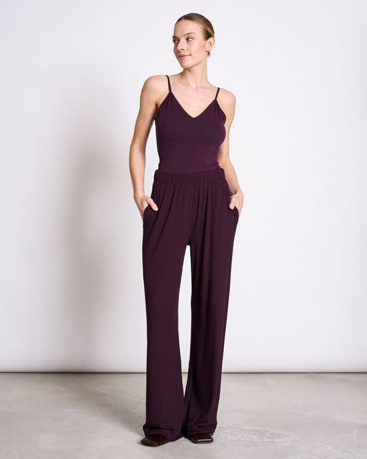 Wide Pants SMILLA - cherry lacquer
