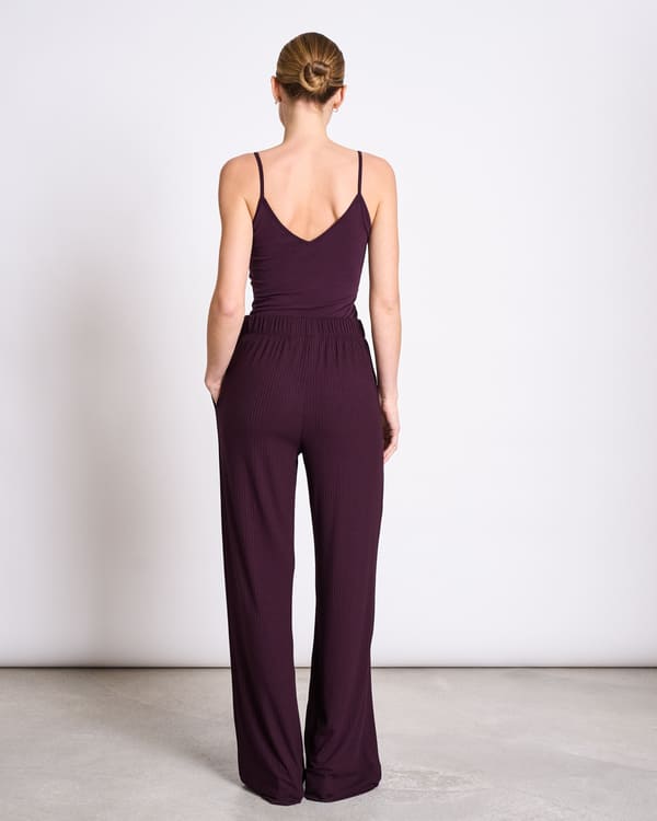 Wide Pants SMILLA - cherry lacquer