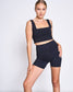 Crop Top CANCUN Neoprene - black