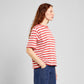 T-shirt VADSTENA - stripes red/oat