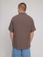 Hemd SHORTSLEEVE LINEN - grey brown