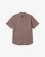 Hemd SHORTSLEEVE LINEN - grey brown
