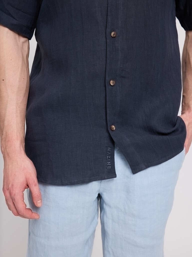 Hemd SHORTSLEEVE LINEN - ink blue
