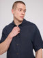 Hemd SHORTSLEEVE LINEN - ink blue