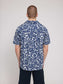 Hemd RESORT- blue indigo flowers