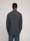 Hemd STAND COLLAR LINEN - anthra