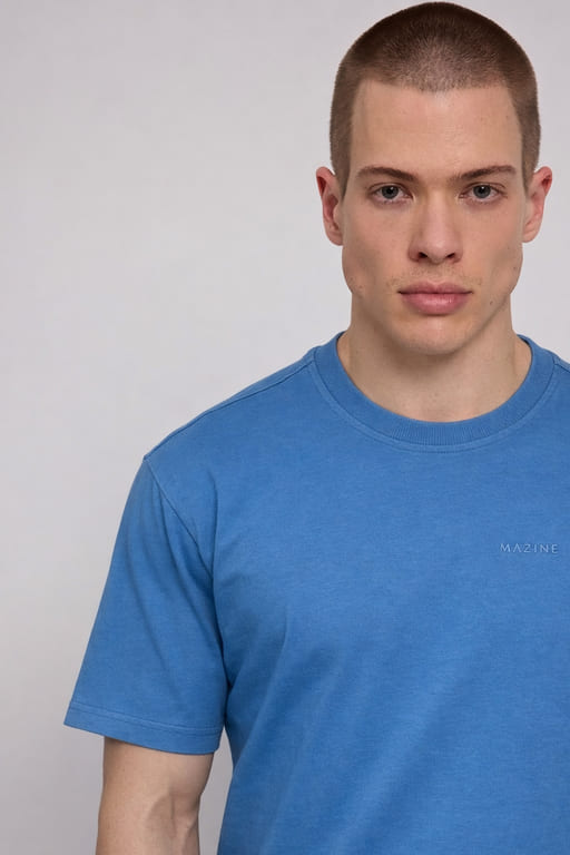 T-Shirt HEAVY BACK BIKE- blue