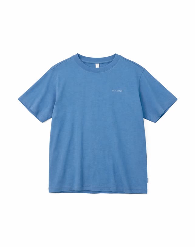 T-Shirt HEAVY BACK BIKE- blue