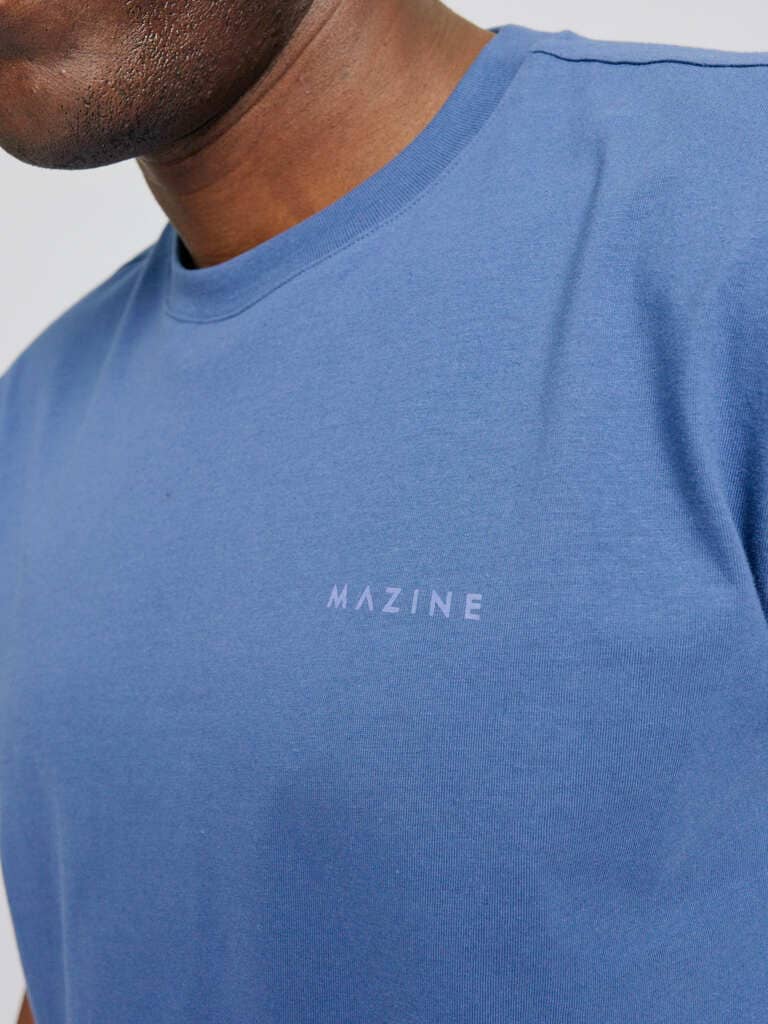 T-Shirt BACK PRINT-blue indigo
