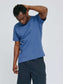 T-Shirt BACK PRINT-blue indigo