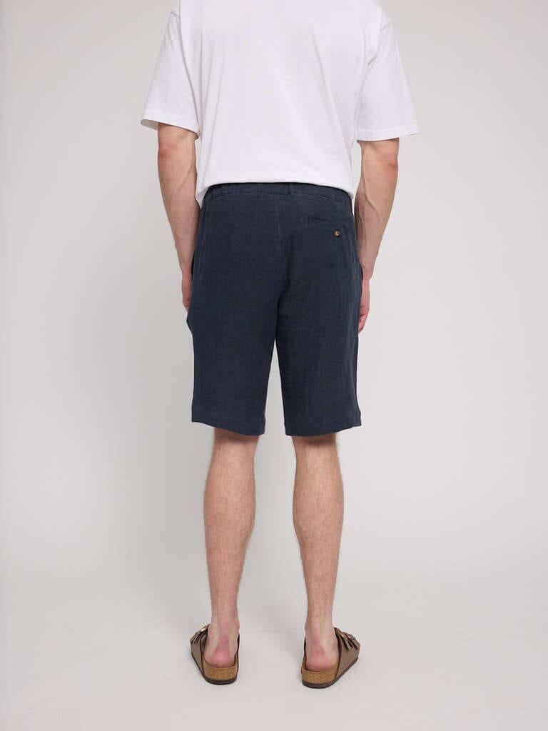 Shorts LINEN - ink blue