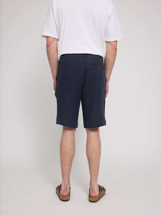 Shorts LINEN - ink blue