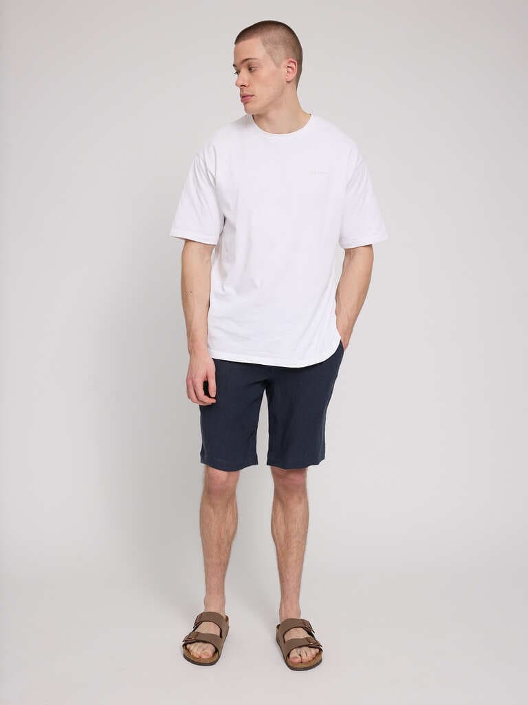 Shorts LINEN - ink blue
