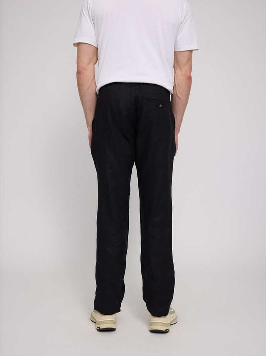 Pants LINEN - black