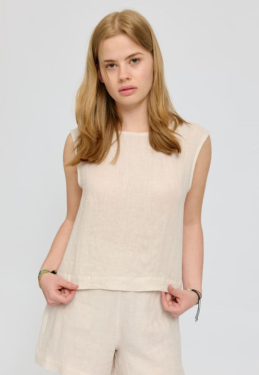 Top LINEN- moon