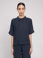 Shirt SHORT SLEEVE LINEN- ink blue