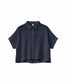 Shirt SHORT SLEEVE LINEN- ink blue