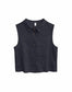 Shirt SLEEVELESS LINEN- ink blue