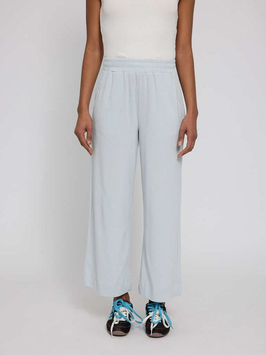 Pants WID LEG - pearl blue