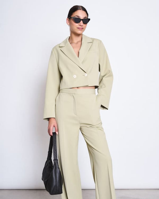 Wide Pants CORALIA - pistachio