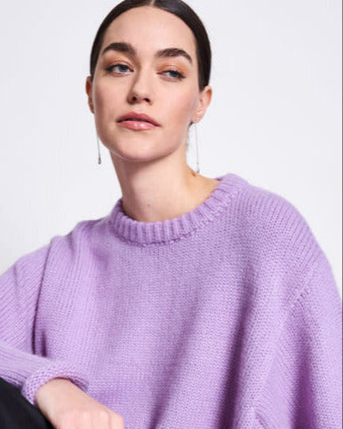 Jumper SONA WOOLY - lavender