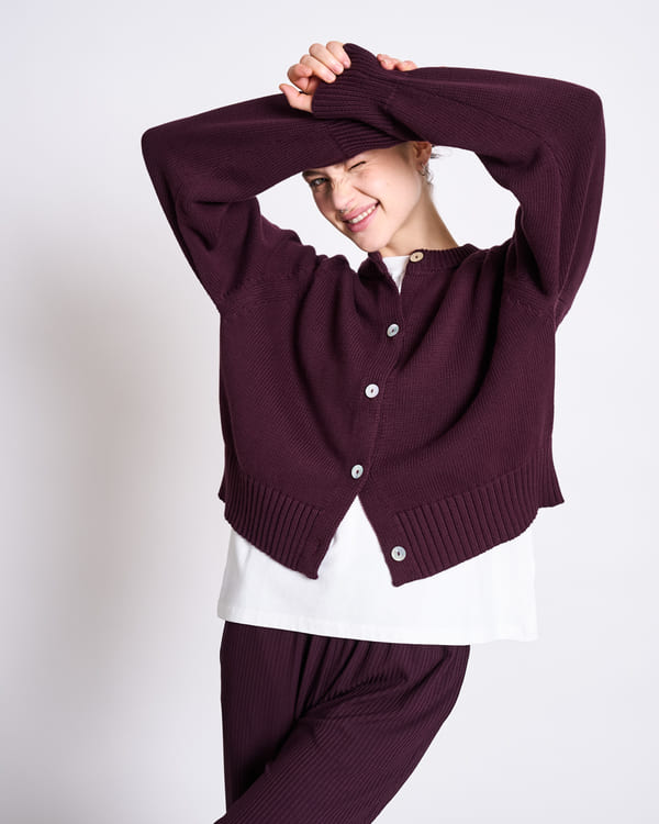 Wide Pants SMILLA - cherry lacquer